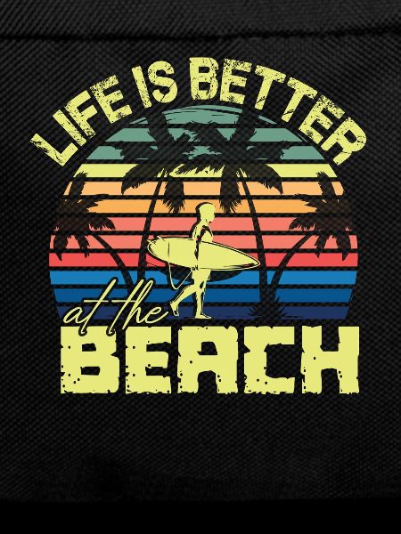 Beach Surfer Retro Sunset