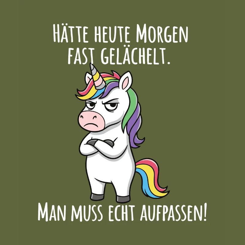 Almost Smiled – Grumpy Unicorn Morning Grouch