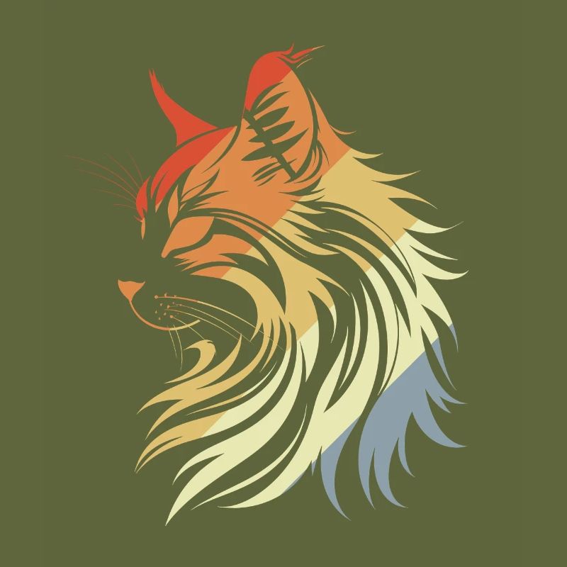 Cat Retro Style