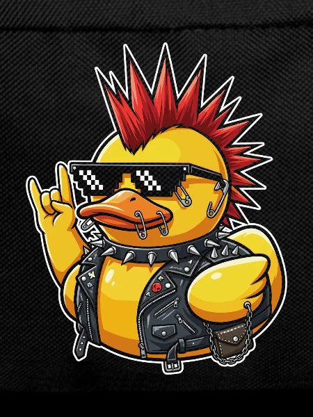 Punkente with spike sunglasses