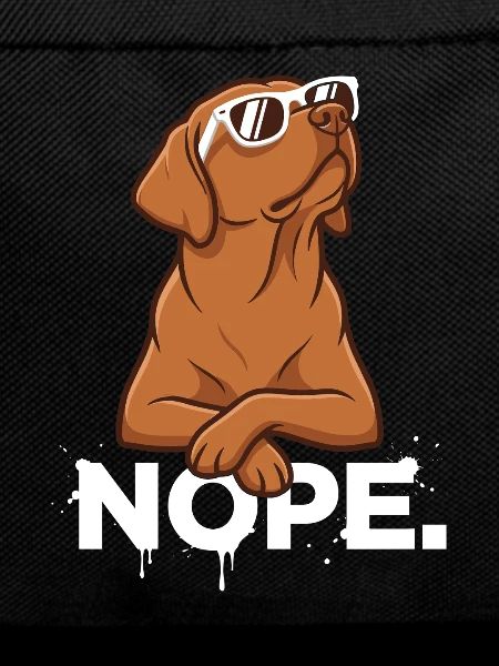 Cool Foxred Labrador: Nope Statement
