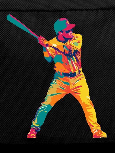 Pop Art Baseball Swing