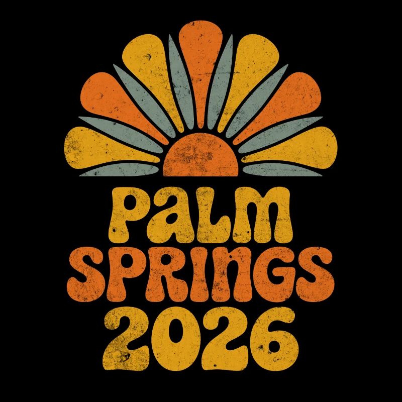 Palm Springs 2026 Retro Sunburst