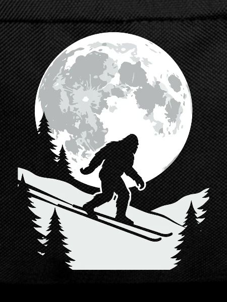 Bigfoot Skier Moon