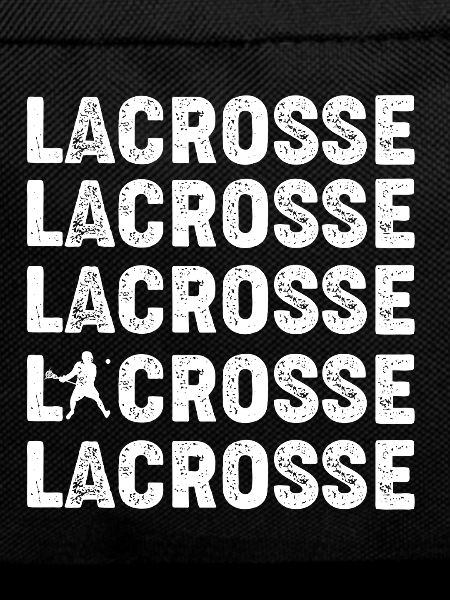 Lacrosse Repeated Text Bold Design