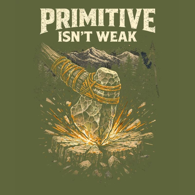 Prepper Survivalist Primitive Isn't Weak