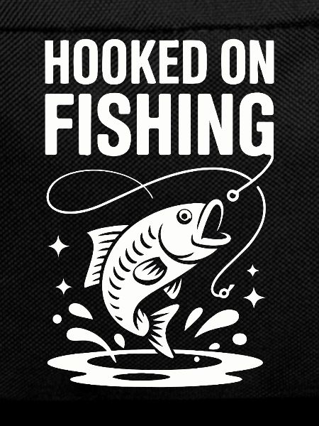 Hooked On Fishing - Angler Spruch