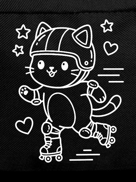 Roller Skate Kawaii Cat