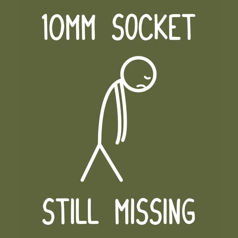 10mm Socket still missing car guy mechanic