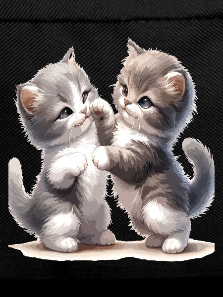 Kätzchenfreundschaft Illustration