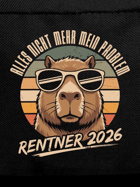 Pensioner 2026 Capybara Retirement Gift