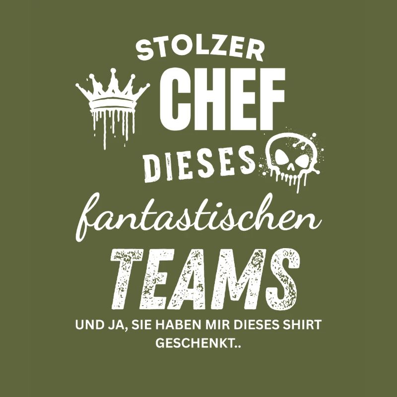 Stolzer Chef des fantastischen Teams Chef Geschenk