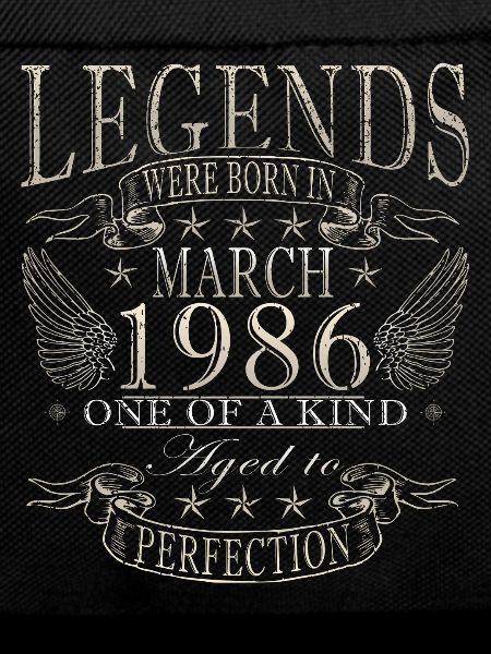 40th birthday March 1986