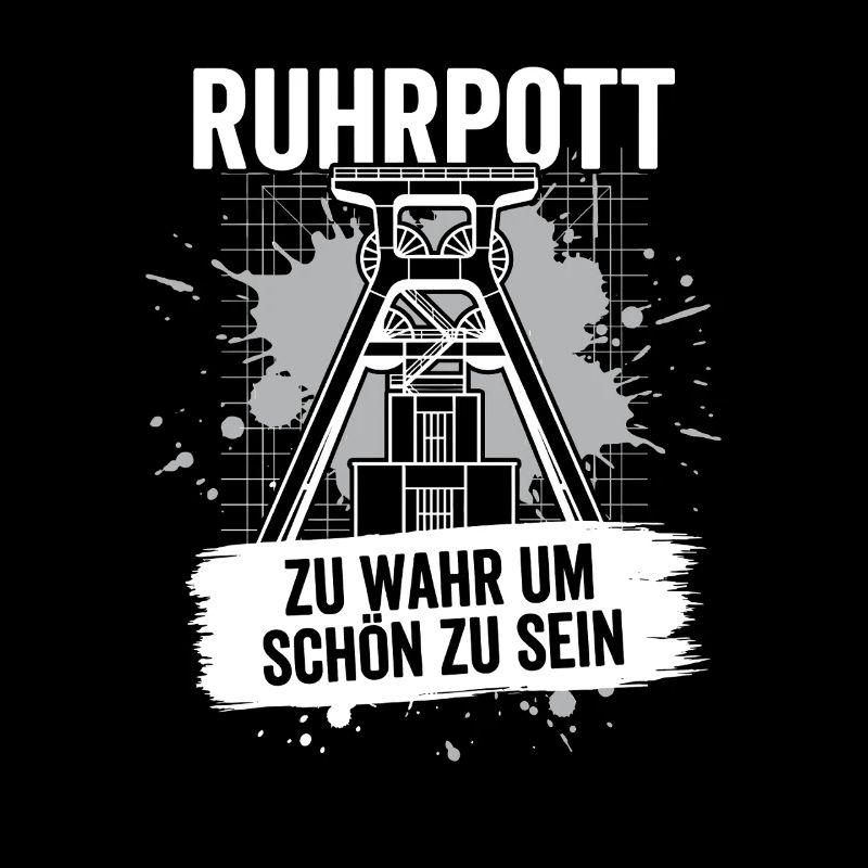 Ruhrpott Winding Tower Gift Coal Mine Home Mining