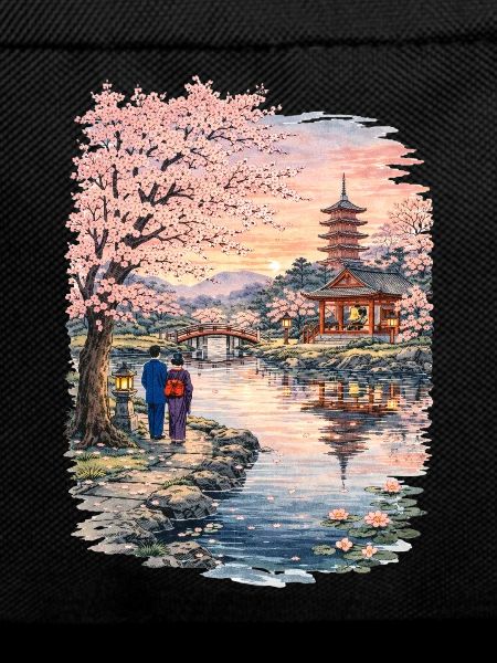 Traditional Japanese cherry blossoms