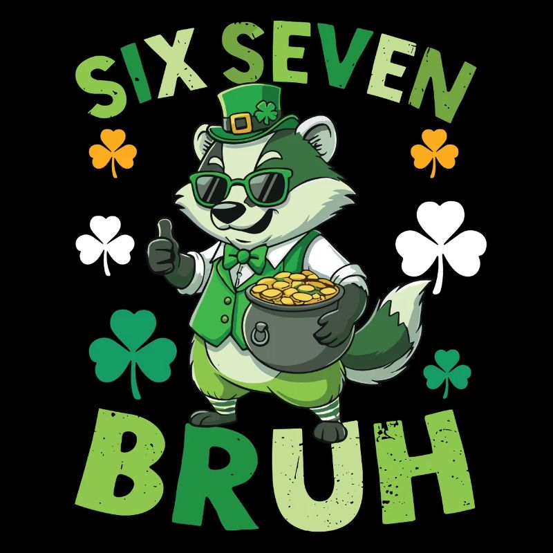 St. Patrick's Day Raccoon