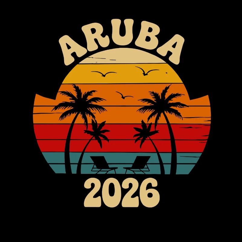 Aruba 2026 Sunset Palm Trees