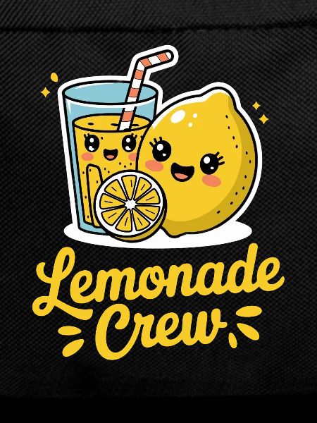 Lemonade Crew Funny Lemon Cartoon Illustration