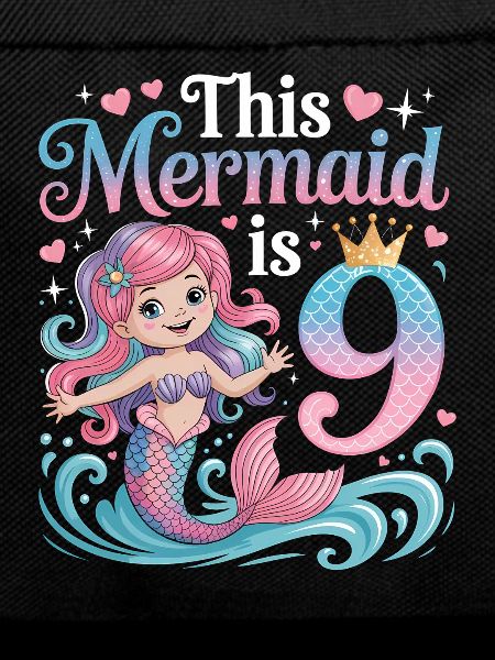 Mermaid 9th Birthday 9 Years