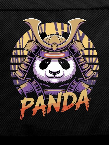 Kriegerischer Panda Samurai Illustration