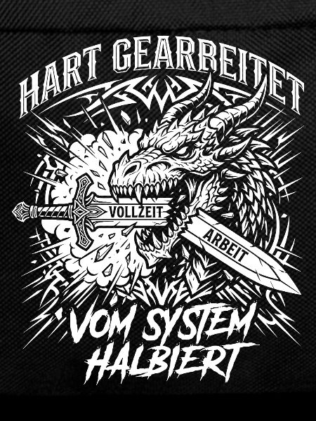 Hart Gearbeitet Vom System Halbiert