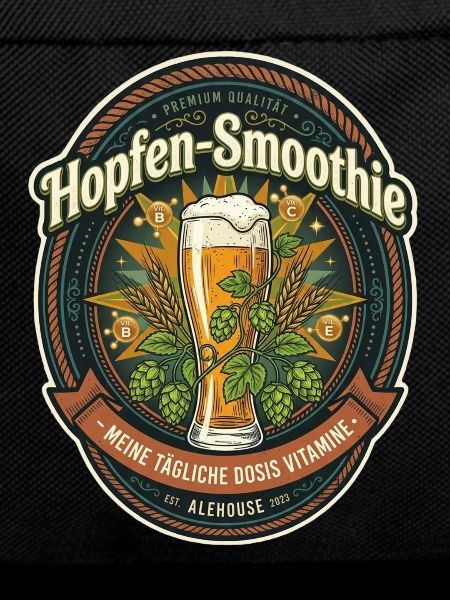 Label de smoothies houblon