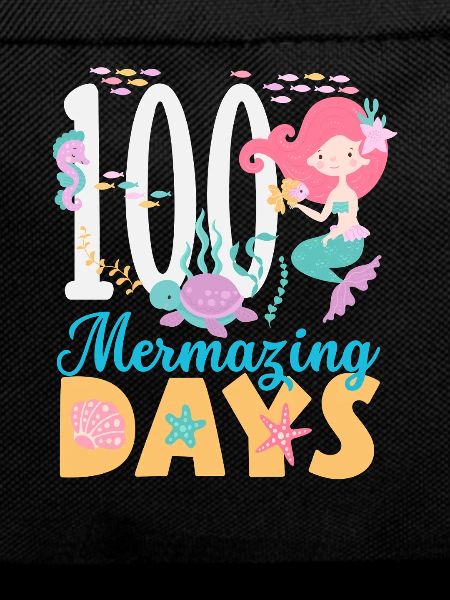 100 Days School Mermaid Design