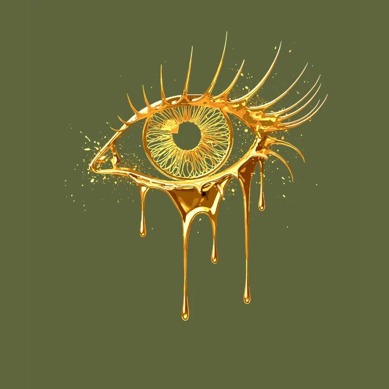 Eye in gold look