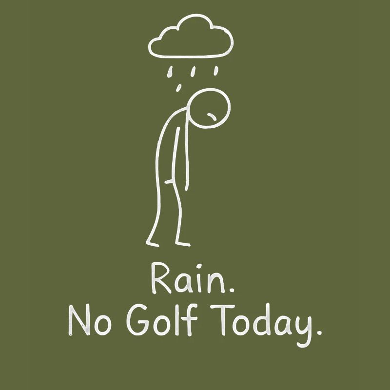 Rain No Golf Today Golfer Gift Idea Golfer