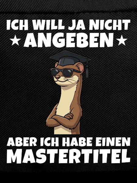 Mastertitel geschafft Wiesel Studium Abschluss