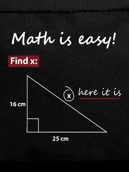 Find X Triangle Math Art