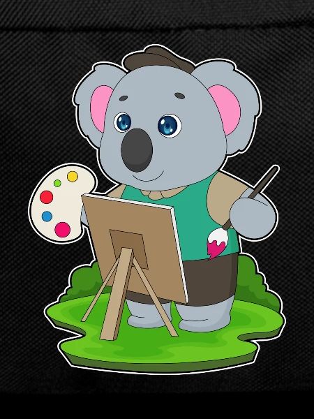 Koala Painter Brush Painting