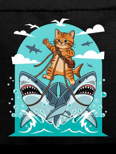Kittens on shark adventures