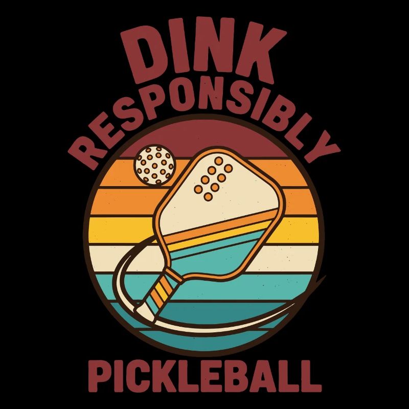 Pickleball Dink Joueur responsable drôle de cornichon