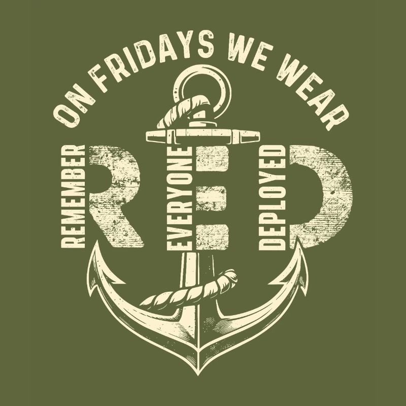 Le vendredi, nous portons du rouge Remember Deployed