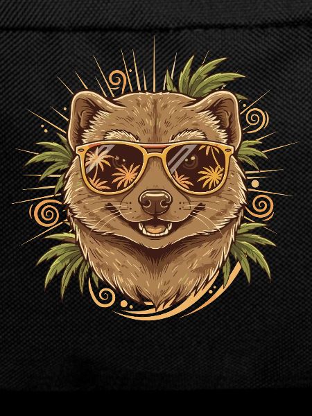 Summer Wombat with Tropical Glasses