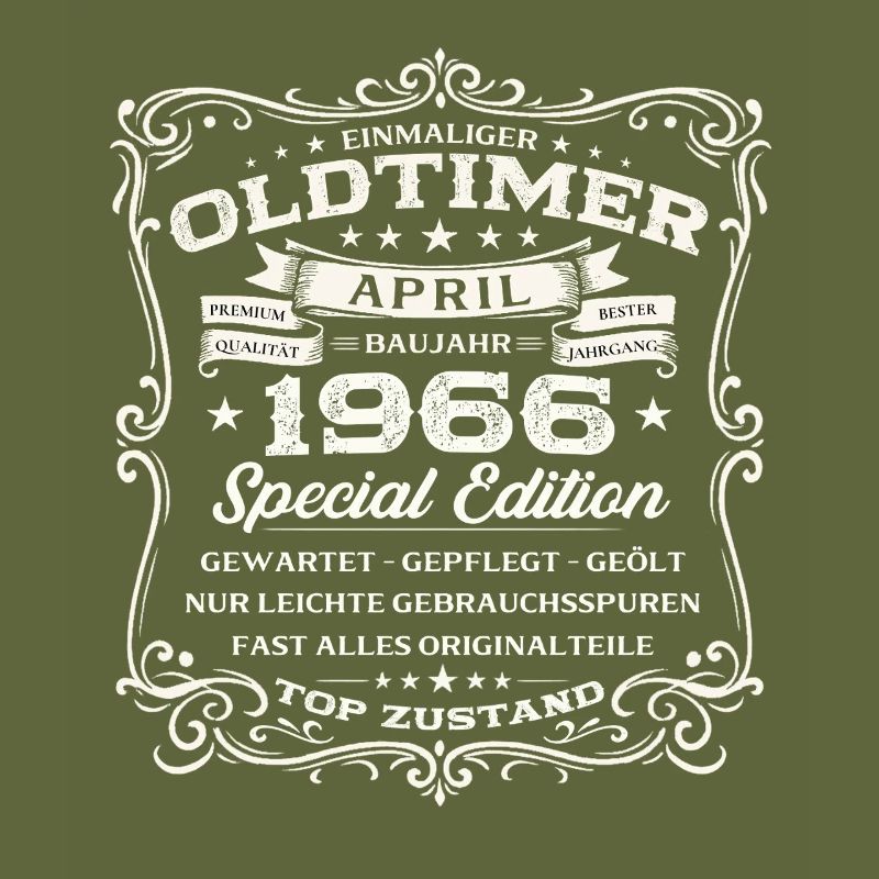 60. Geburtstag Geschenk Mann Oldtimer April 1966