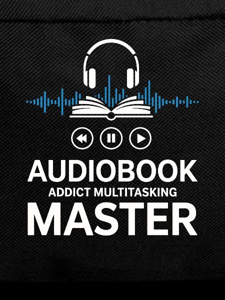 Audiobook Saying - Audiobook Addict Multitasking