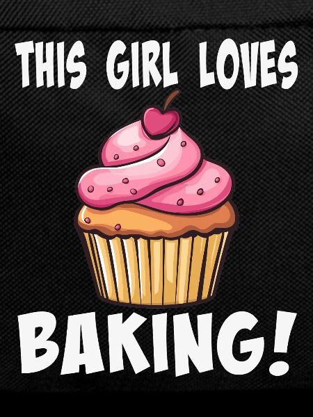This girl loves baking cupcake