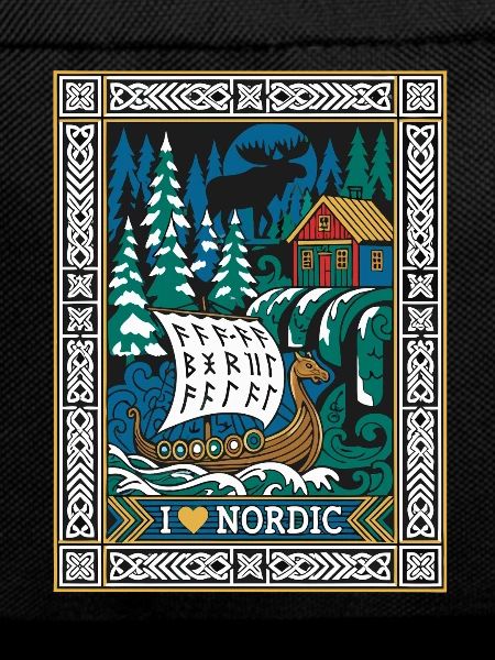 I Love Nordic Viking Ship