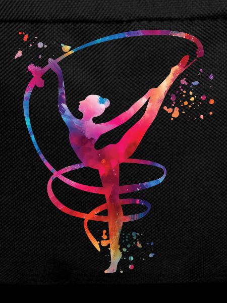 Gymnast With Band Rhythmic Gymnastics