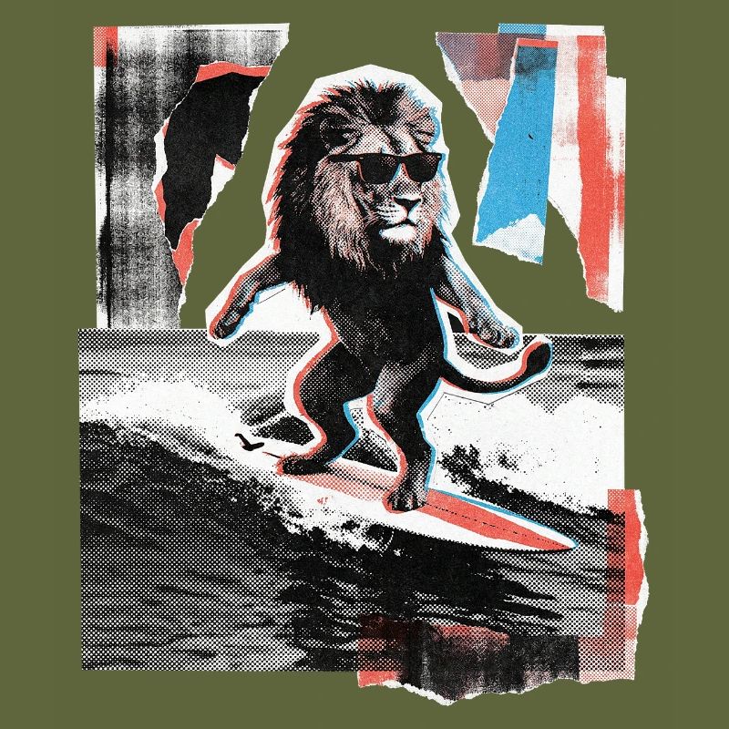 Surfer Löwe