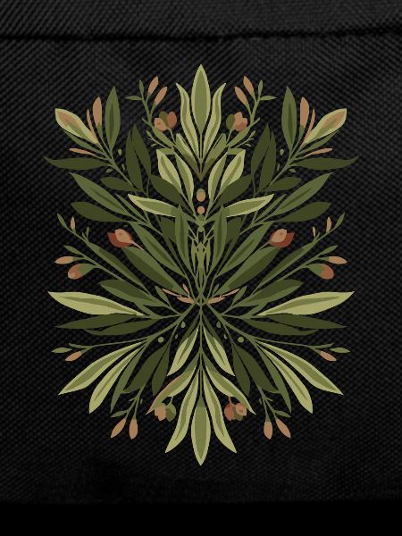 Leaves Mandala Green