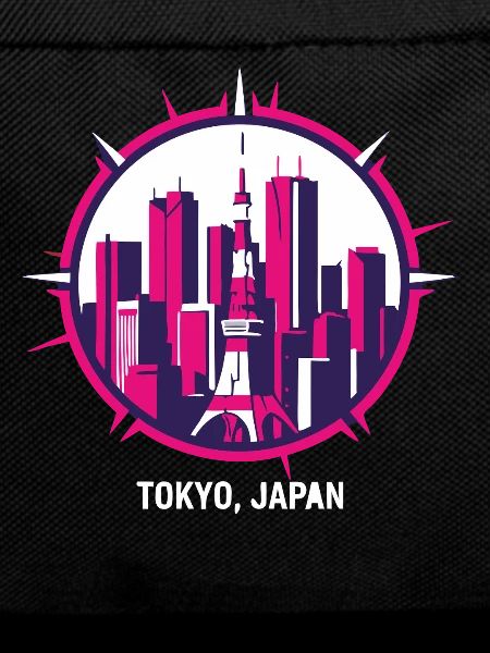Tokyo Japan Skyline Compass