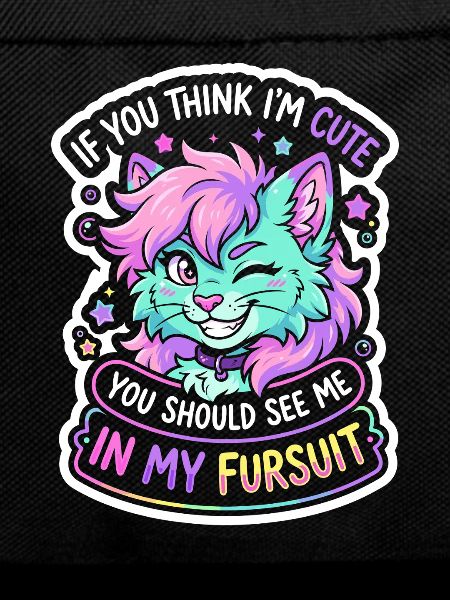 Kitten in Fursuit Rainbow