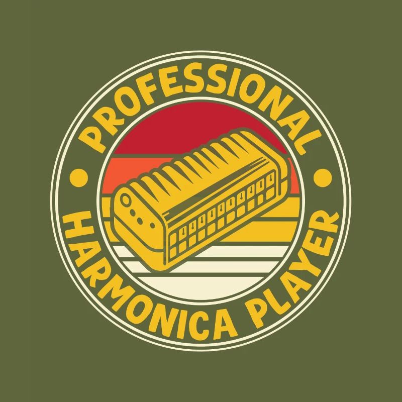 Funny Harmonica Player Professional Harmonica