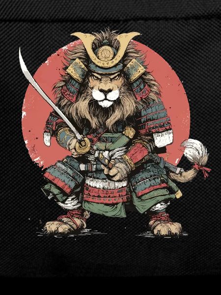 Lion Samouraï en armure