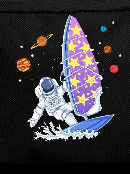Space Windsurfing Astronaut Galaxy Stars Surfer