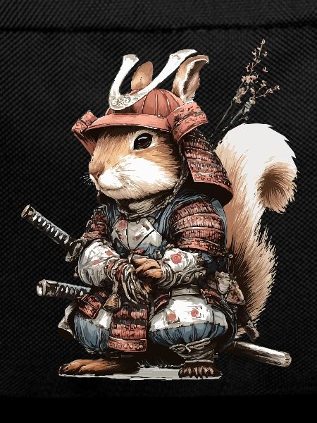Samouraï Écureuil en armure