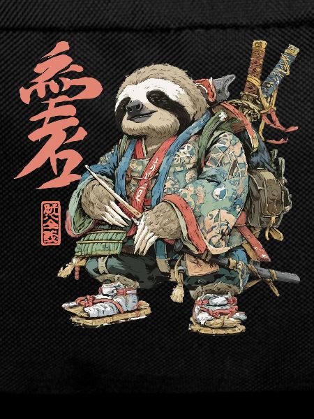 Sloth Samurai in Ukiyoe Armor